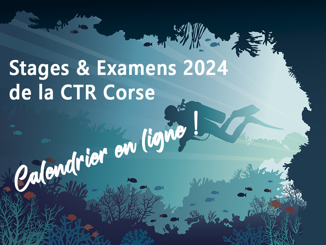 Stages & Examens 2024  Comité Régional Corse FFESSM